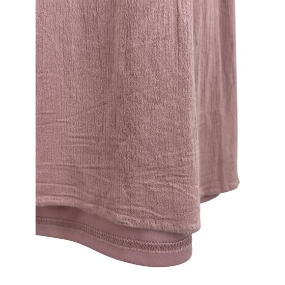 Blue Rain Embroidered Mauve Pink Lace Trim Babydoll Mini Dress S | Coquette Boho - Picture 4 of 16